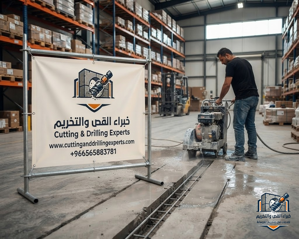 قص البلاطات والأرضيات الخرسانية بجدة بأحدث أجهزة القص الماسي